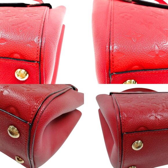 809739BA (X6) Louis Vuitton Hand Bag Trocadero Red Monogram Empreinte - Picture 8 of 13